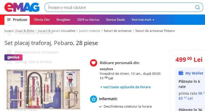 Traforaj Set 28 buc NOU