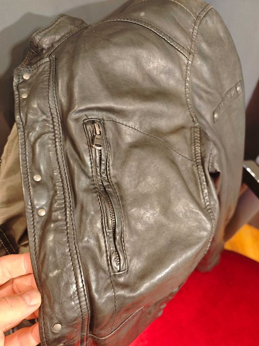 Geaca moto piele