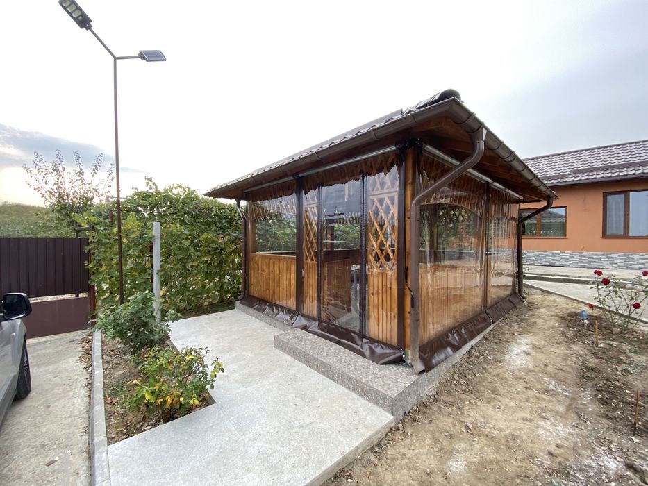 Inchideri terase/foisoare cu folie Cristal PVC Taiwan 0.8mm