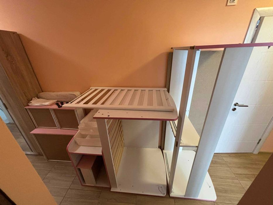 Дървена кошара Dizain Baby Luna 65/110 + Матрак