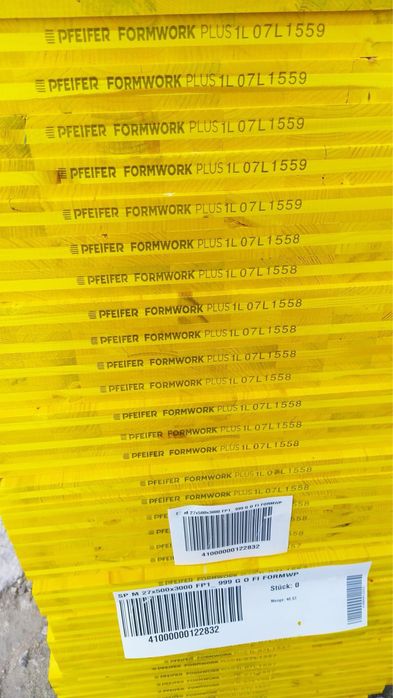 Panouri , tip doka, placa galbena pentru cofrare, cofraje