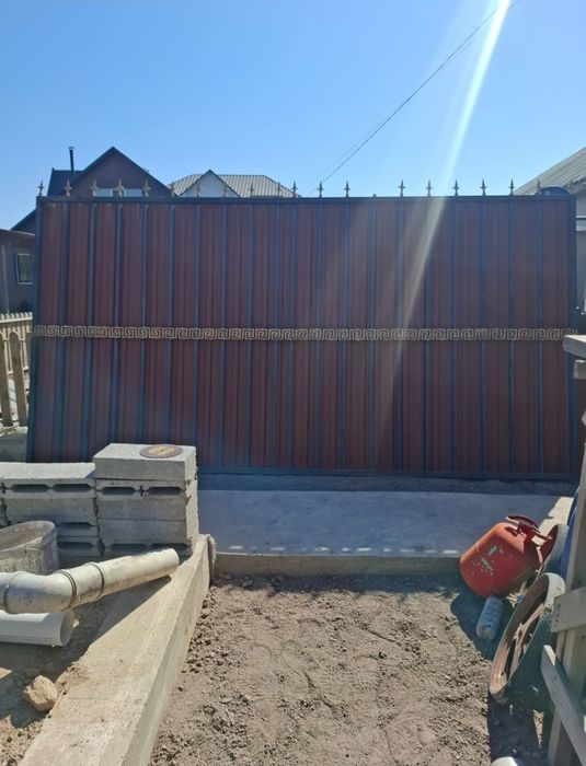 Продам б/у ворота  с колиткой