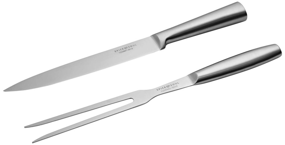 НОВ! Нож и вилица за транжиране на месо 34 см