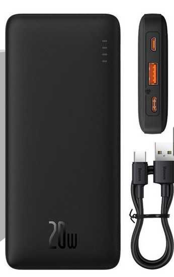 Baseus 20000 mAh 20W PD – НОВА, бързо зареждане