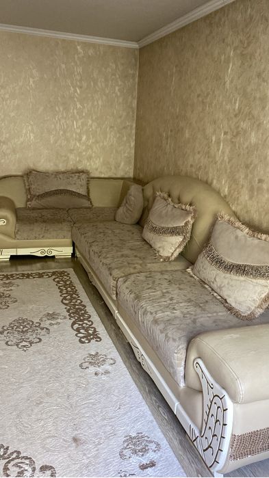 Диван, шкаф для одежды, зеркало, ковер