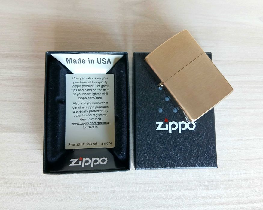 Нова Zippo запалка + подарък гориво