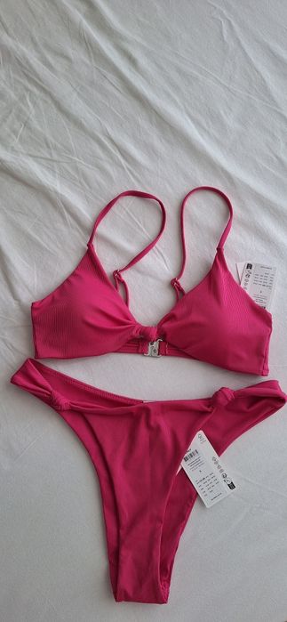 Розов бански от две части ONLY