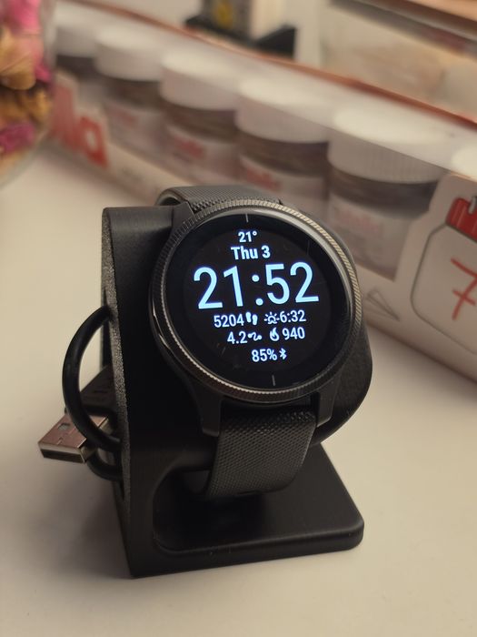Smartwatch Garmin Venu 1 AMOLED + Încărcător +
Suport