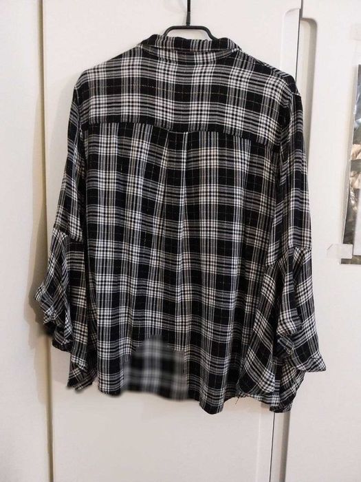 Camasa dama alb cu negru