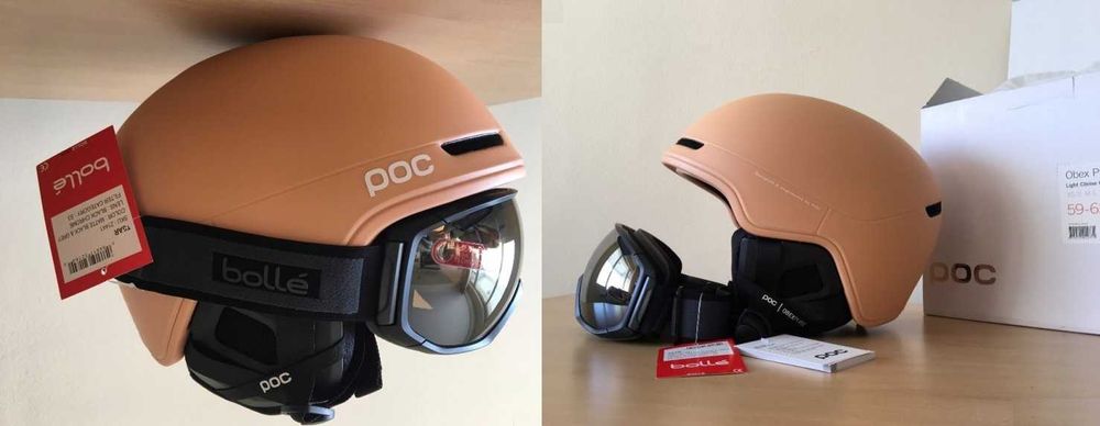 Нови ски каска POC и маска BOLLE