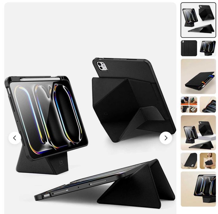 Калъф за iPad Pro 11" (2024/20025) Dux Ducis Vers черен