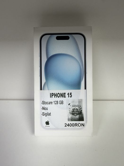 iPhone 15 128 gb BLUE nou sigilat King Amanet