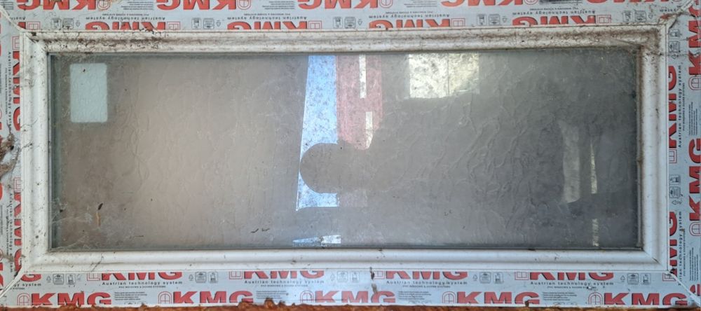 Geam termopan fix cu geam mat 90×40 cm