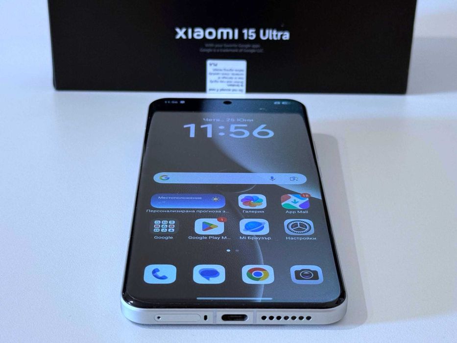 Бартер! Като НОВ! Гаранция! Xiaomi 15 Ultra 512/16GB Silver Chrome (Сив)