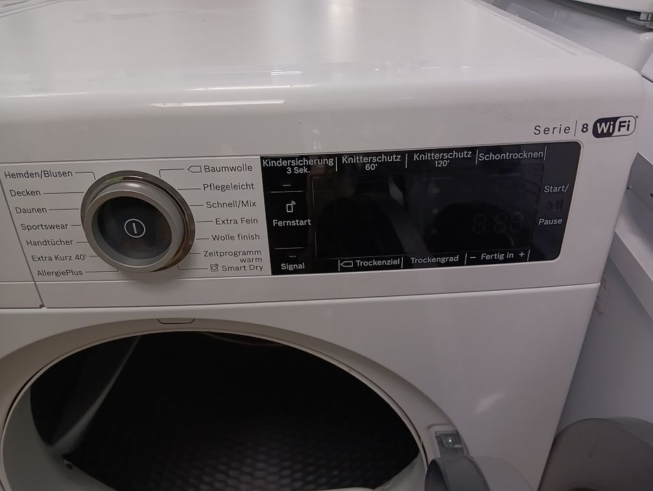 Комплект пералня Bosch SERIE 8  9кг и сушилня Bosch Serie8 WI-FI А+++