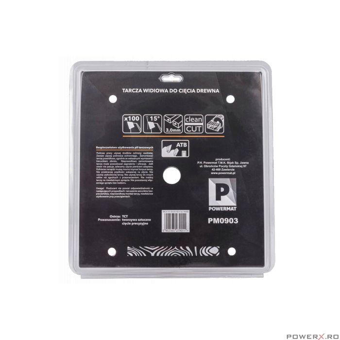 Disc circular pentru lemn, 305 x 30, 100 dinti, vidia, Powermat