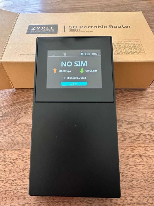 Нов Безжичен рутер Zyxel NR2301, 5G, AX1800, Черен | NR2301