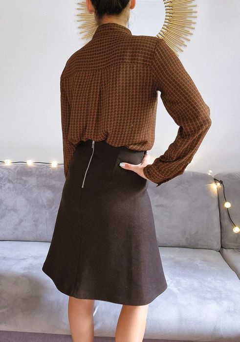 Винтидж шик сет – риза, пола и аксесоари, XS