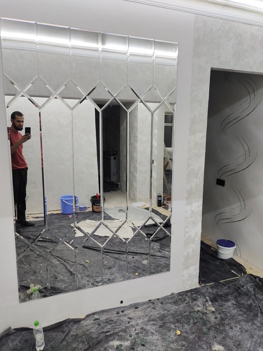 Ромбик зеркало декоративные элементы зеркало Душавой кабина