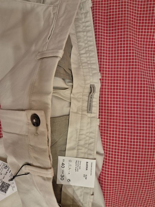 Pantaloni chino bej pentru barbati, marca Mango, marimea 40 (31), noi