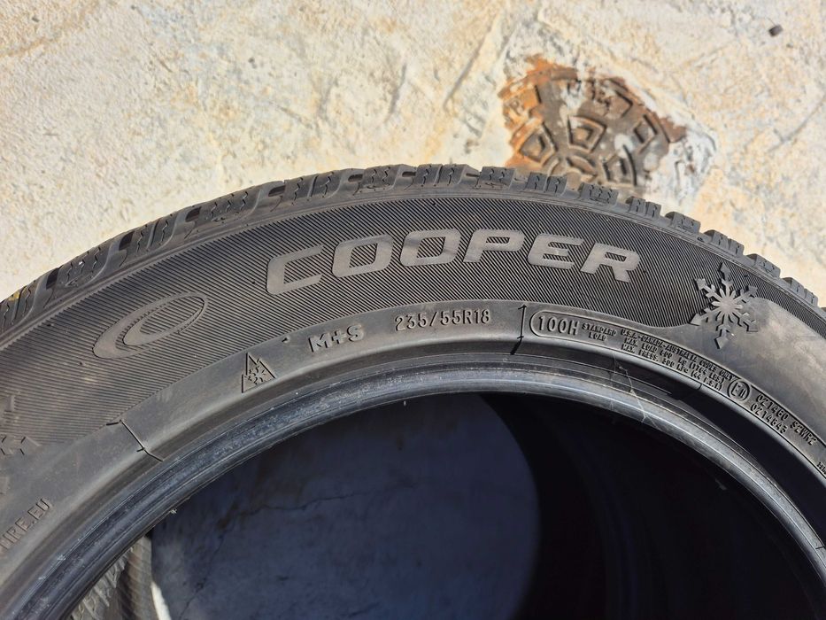 2 Anvelope M+S IARNA - 235/55/18 100H - COOPER - Stare F BUNA - DOT 2018 !