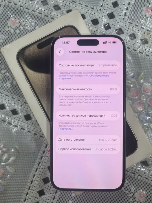 Iphone 15pro 128гб
