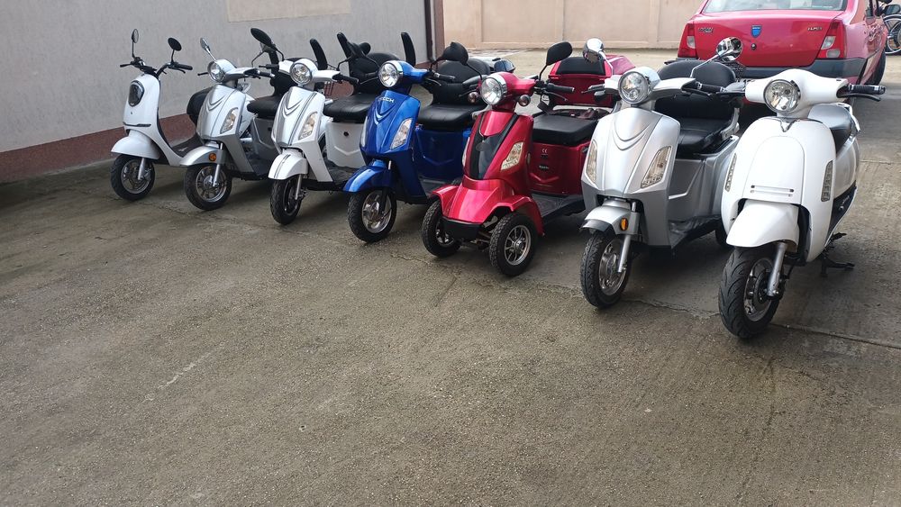 Triciclete si scutere electrice,acte pentru inregistrare,baterii noi.