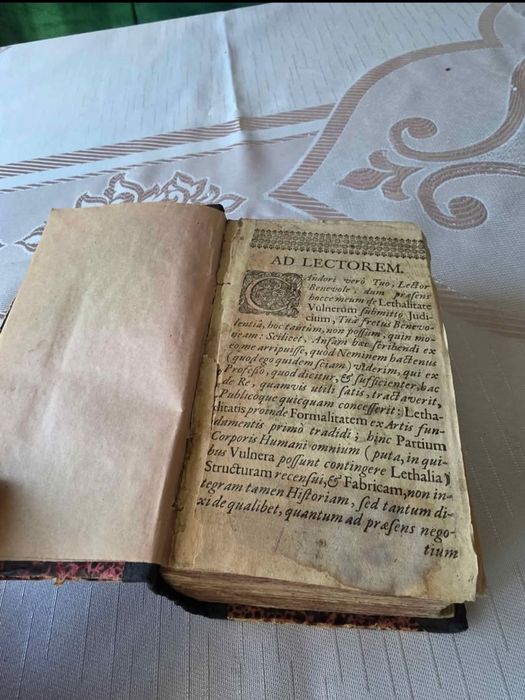 Carte veche rară de medicină alchimică - sec. XVII-XVI (limba germană