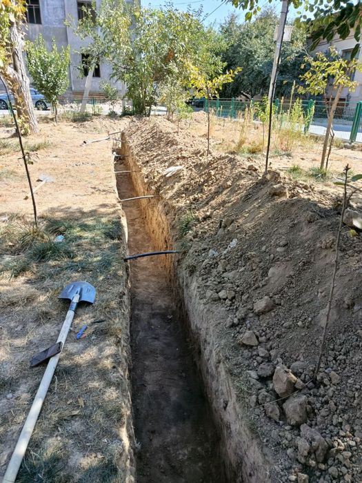 Траншея казибериш ручной подкоп