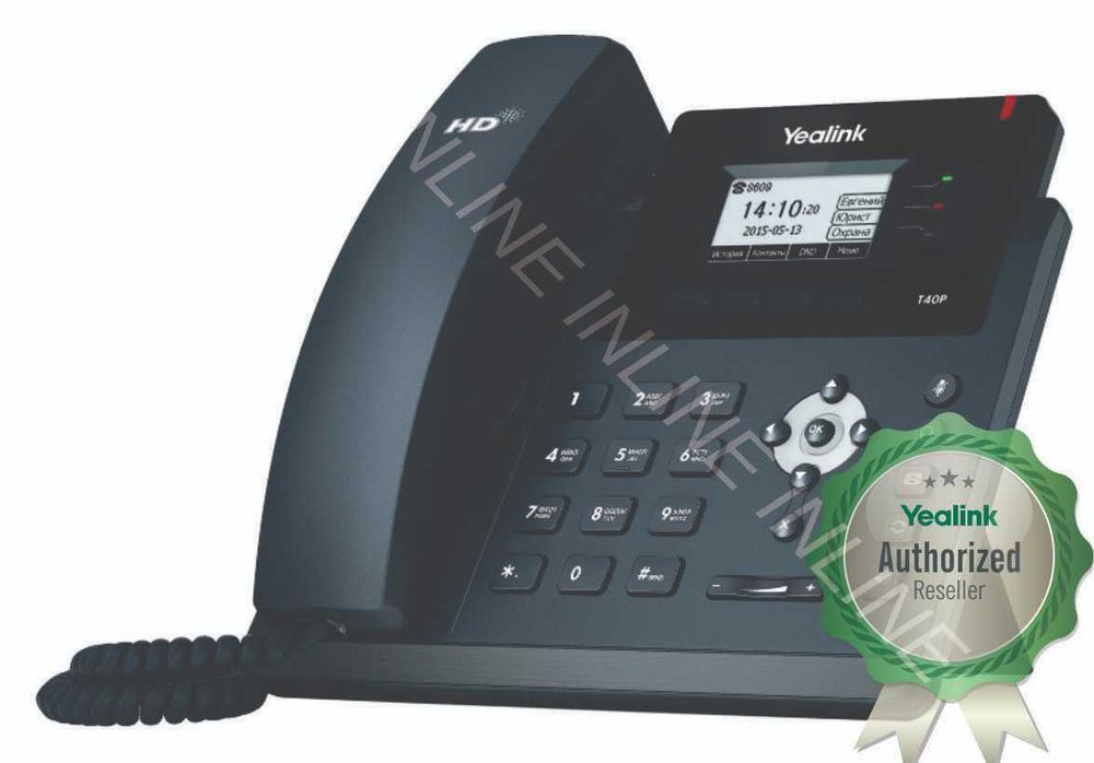 IP телефон Yealink SIP-T40P E2 (без БП) (форма оплаты-любая)