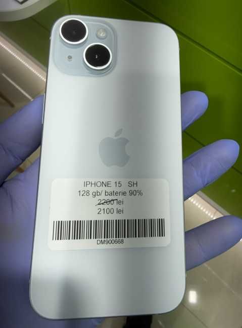 iPhone 15 Blue– SH, 128 GB – Facem si buy-back
