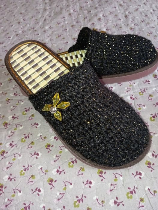 Тапочки домашние ручная работа
