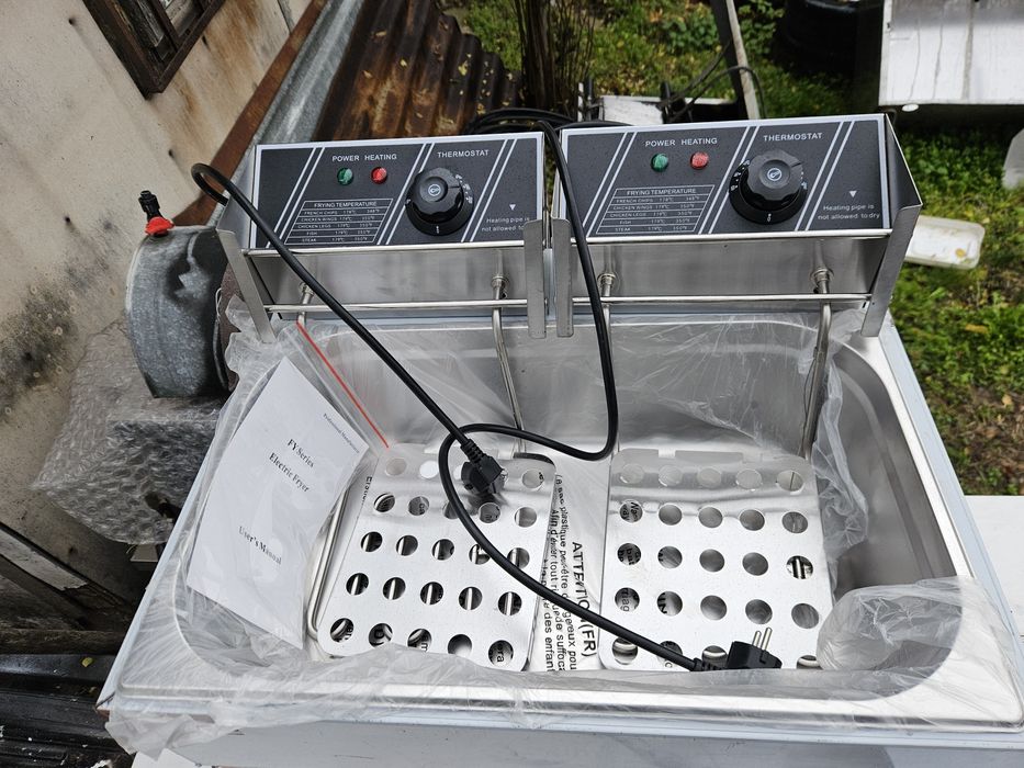 Фритюрник специално за пържене на мекици понички голяма вана