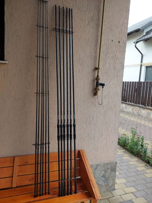 2 lansete shimano beast master S.D.R cu biofibre de 3.66m 3,25lb