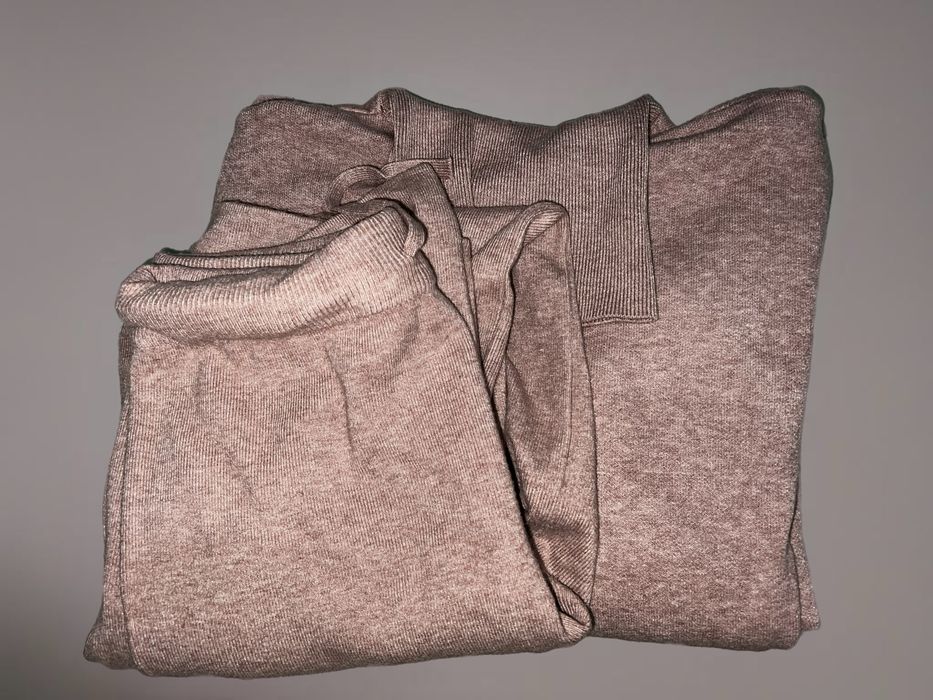 Костюм двойка бежево-коричневая