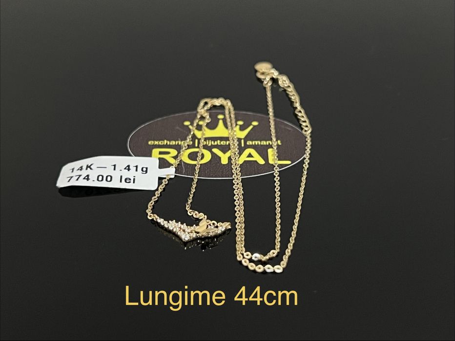 Bijuteria Royal CB : Lănțișor damă aur nou 14k 1,41gr
