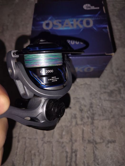 Макарата Osako GK2000с влакно Sunline Saltimate Amazer X8 #0.8