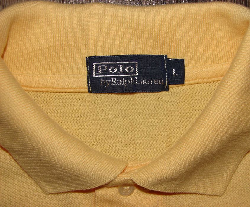 Tricou Polo by Ralph Lauren, Marimea L, Galben, Autentic/Original