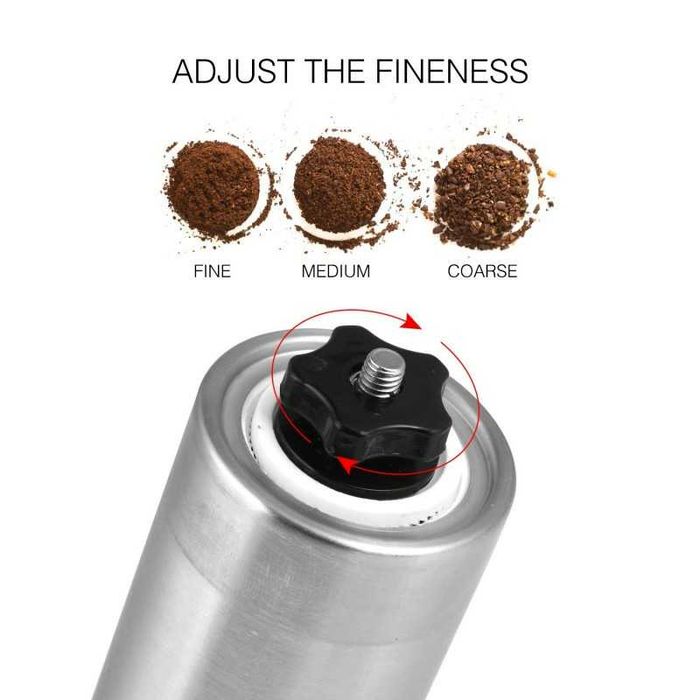 Мелничка за кафе и черен пипер - хром и керамика