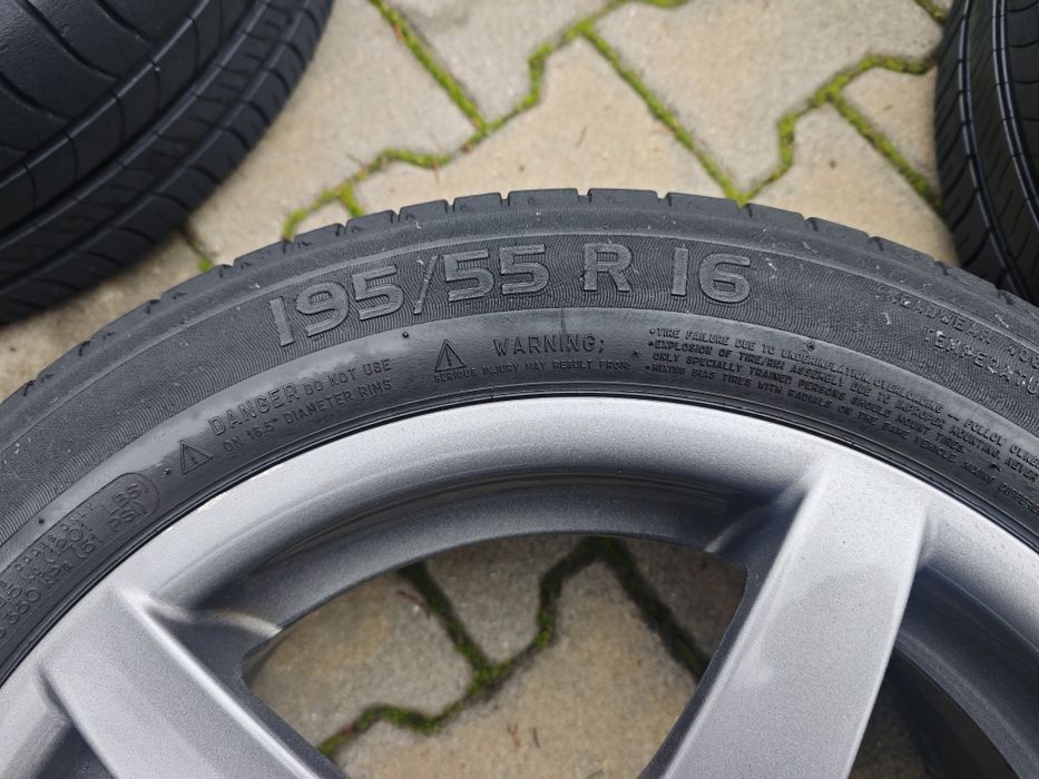 Летни гуми със джанти за Рено Зое  Michelin 195/55R16 Energy