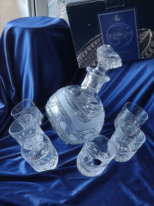 Подарочный хрустальный графин,набор Приятель
