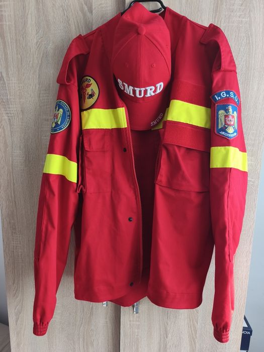 Ținută cadre Pompieri SMURD completă! Geaca iarnă cu mâneci detașabile CADOU!