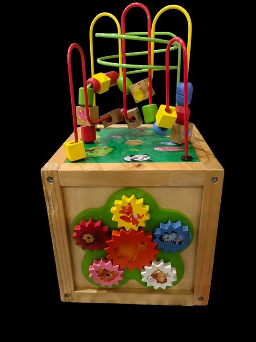 Дървен образователен куб Beluga