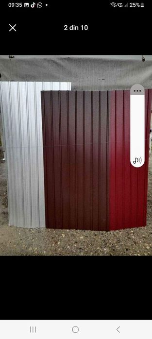 Vând tabla cutată zincata și color diferite grosimi