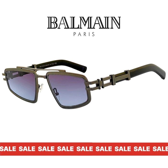 Balmain 2026 Paris мъжки слънчеви очила с масивна стоманена рамка