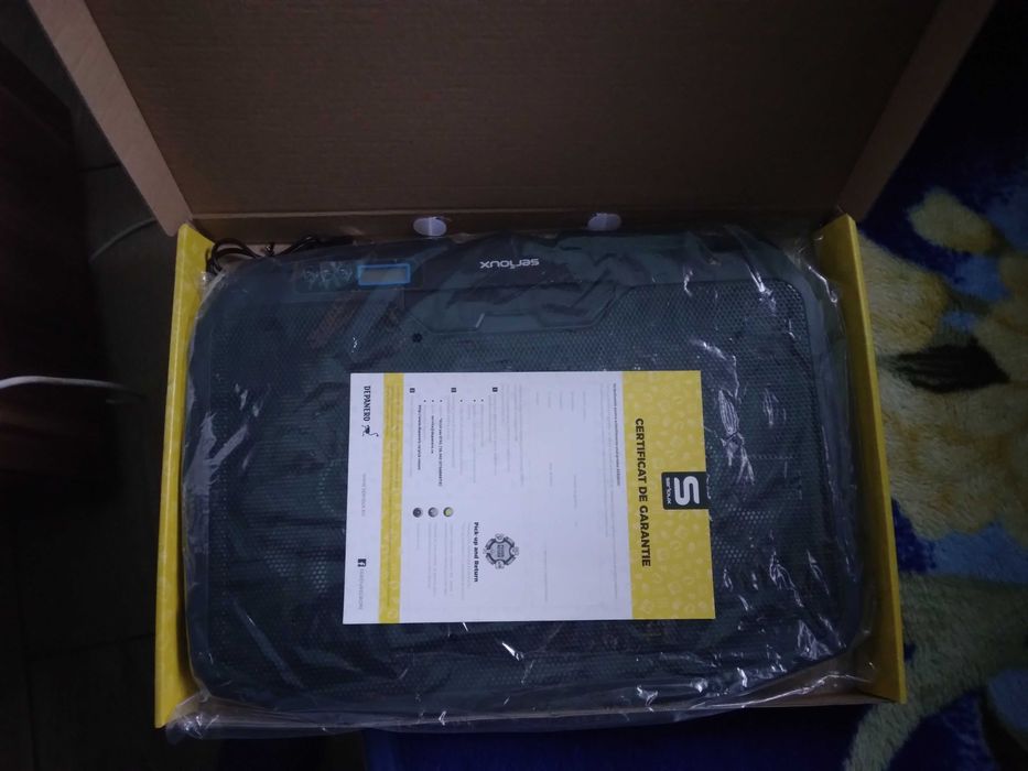 Cooler laptop Serioux NCP025, 10-17.3", 4 ventilatoare, USB, negru