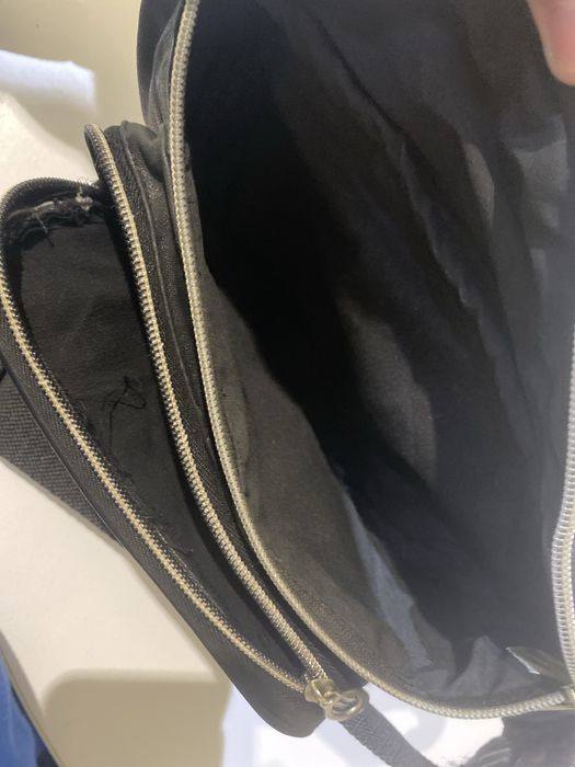 Кожена черна чанта