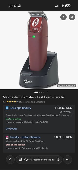 Masina de tuns Oster Fast Feed