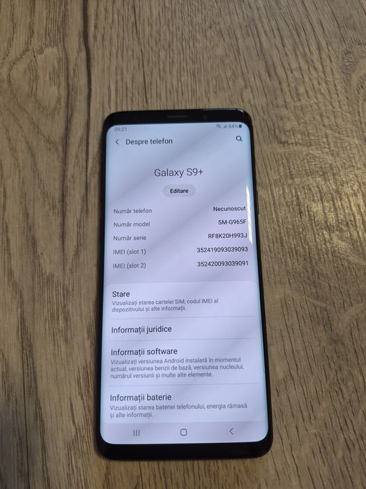 Vând telefon Samsung S9+ dual sim