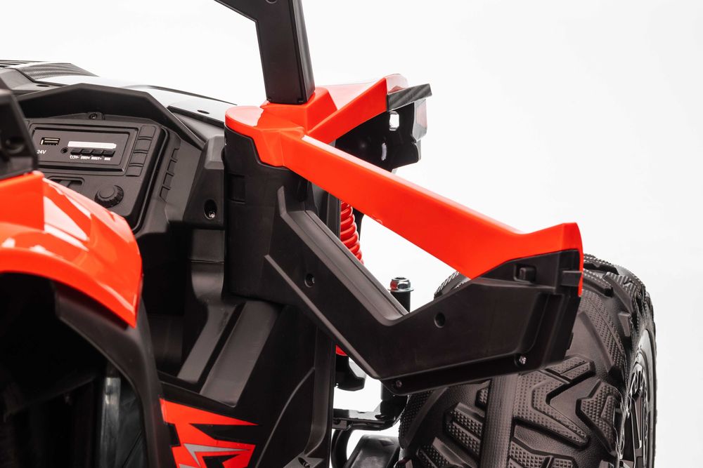 UTV electric pt copii cu 2 locuri MONSTER 4x4 24V 350W (SX2139) Rosu